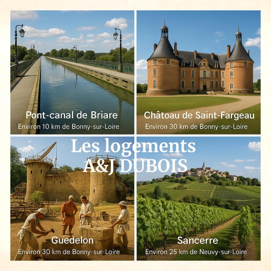 A&Jduplex - Bonny Sur Loire - Chateaux De Guedelon - Pont Canal Dış mekan fotoğraf